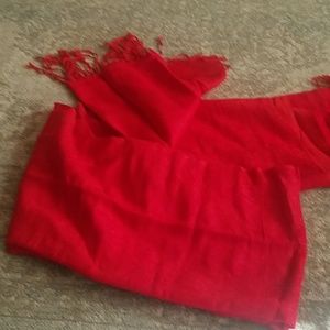 Red Silk scarf